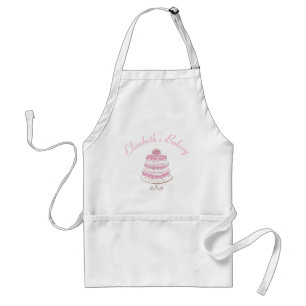 Bäckerei-Geschäfts-Rosa-Kuchen Schürze