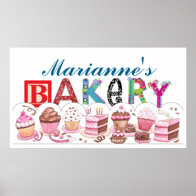 Bäckerei - Geschirr für Küchenplakate - SRF Poster (Vorne)