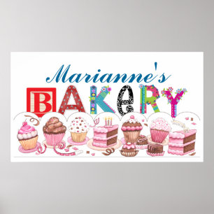 Bäckerei - Geschirr für Küchenplakate - SRF Poster