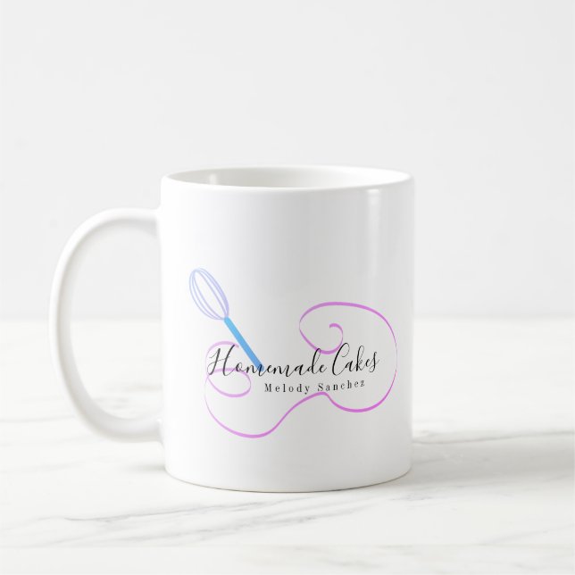 Bäckerei hausgemachte Kuchen Biscuits Gezeichnet W Kaffeetasse (Links)