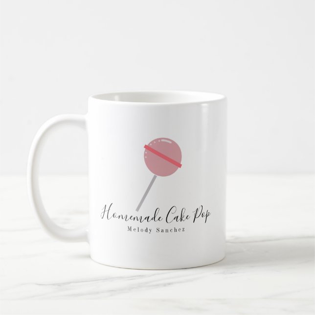 Bäckerei hausgemachte Kuchen Pop Ball Pink Kaffee  Kaffeetasse (Links)