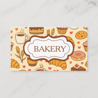 Bäckerei im Vintage-Stil Visitenkarte