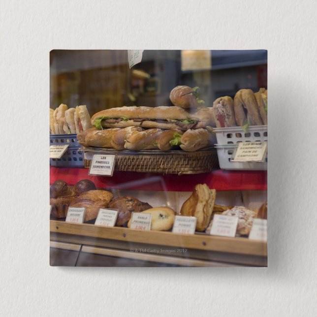 Bäckerei in Paris Button (Vorderseite)
