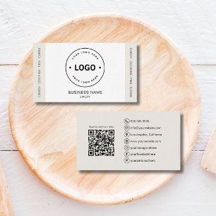 Bäckerei Individuelles Logo QR-Code Visitenkarte
