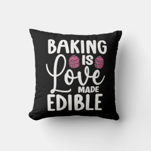 Bäckerei ist Liebe gemacht essbar Backkuchen Backk Kissen