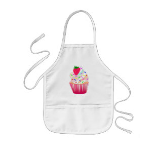 Bäckerei, kleine Kuchen, Süßigkeiten, Nachtische Kinderschürze