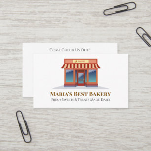 Bäckerei Konditorei Geschäft Café Geschäftskarte Visitenkarte