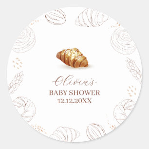 Bäckerei Konditorei in Oven Babydusche Runder Aufkleber
