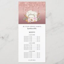 Bäckerei Konditorei Koch Rose Gold Glitzer Tropfen