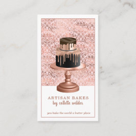 Bäckerei Konditorei Koch Rose Gold Tropfen Kondito Visitenkarte