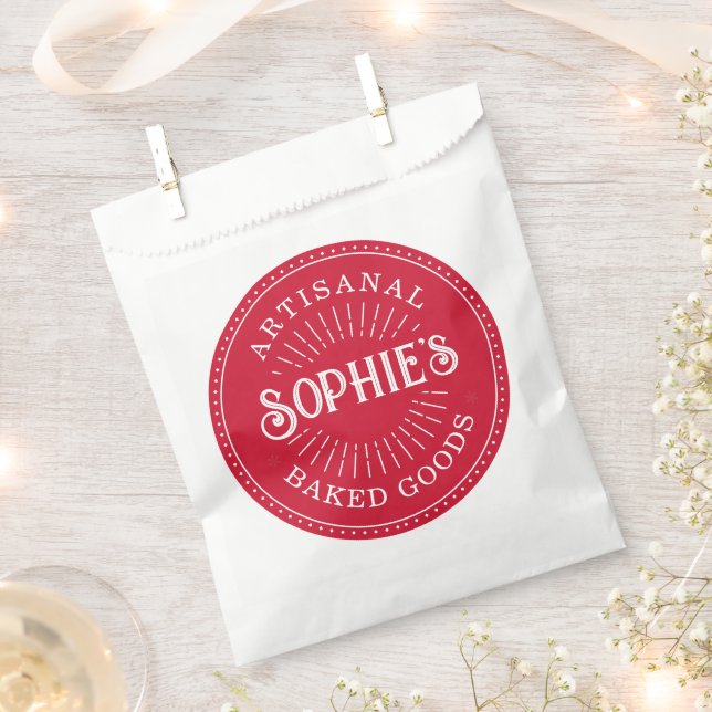 Bäckerei Konditorei Koch Rotes Logo Catering Geschenktütchen (Ausgeschnitten)