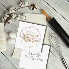 Bäckerei Konditorei Koch Utensic Aquarell Vielen D Mitteilungskarte
