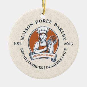 Bäckerei Konditorei Konditor Dessert Süßigkeiten K Keramik Ornament