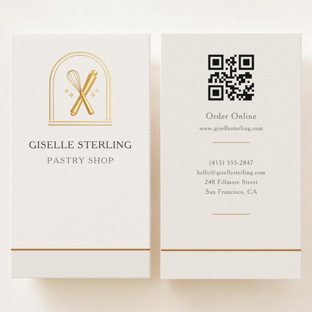 Bäckerei Konditorei QR-Code Visitenkarte (Von Creator hochgeladen)