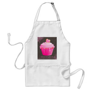 Bäckerei-Kuchen-Gebäck-Kochs-Rosa-Herz mit Blume Schürze