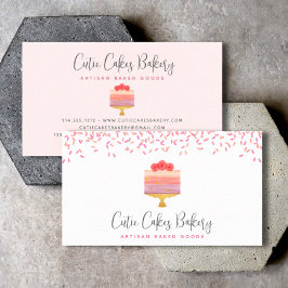 Bäckerei Kuchen Pink Ombre Sprinkles Konditorei Na Visitenkarte