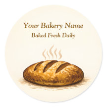Bäckerei-Logo-Aufkleber - Benutzerdefiniertes Brot