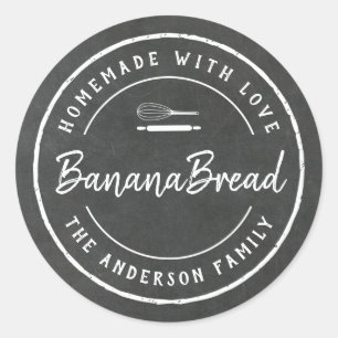 Bäckerei-Logo Selbstgebackenes Backgeschenk Schult Runder Aufkleber