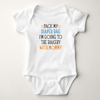 Bäckerei Mama Funny Baking Baby Sprichwort Baby Strampler