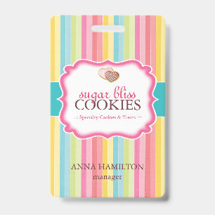 Bäckerei Manager Mitarbeiter Abzeichen Ausweis