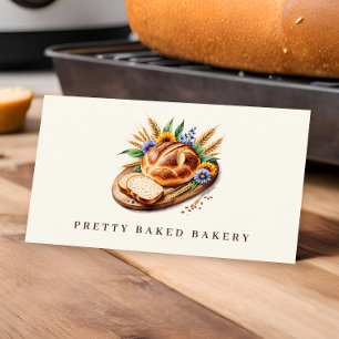 Bäckerei Modernes Aquarellbrot Visitenkarte