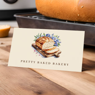 Bäckerei Modernes Aquarellbrot Visitenkarte