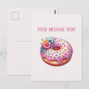 Bäckerei Nachricht hinzufügen Geschäftsname Bäcker Postkarte