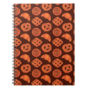 Bäckerei nahtlos Muster, Textur. Boulangerie Notizblock