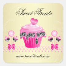 Bäckerei Pop Cupcake Pink Gold Zebra