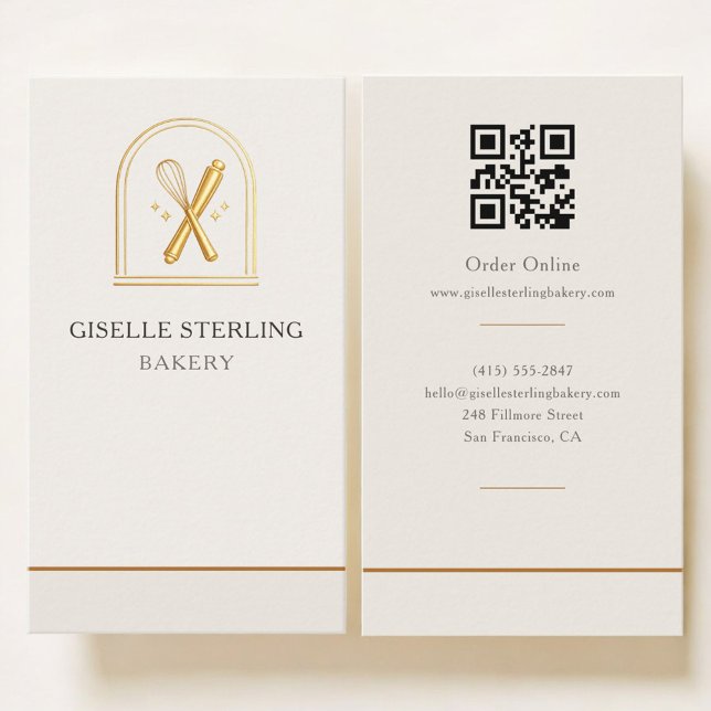 Bäckerei-QR-Code Visitenkarte (Von Creator hochgeladen)
