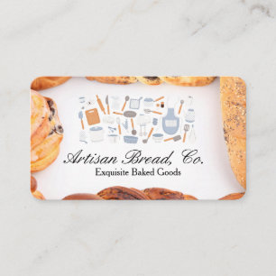 Bäckerei Restaurant Gebäck Visitenkarte
