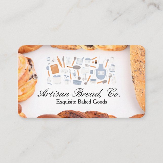 Bäckerei | Restaurant | Gebäck Visitenkarte (Vorderseite)