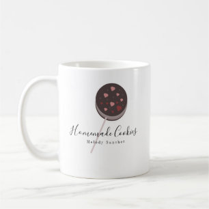 Bäckerei Selbstgebackene Kekse Gebäck Gezeichneter Kaffeetasse