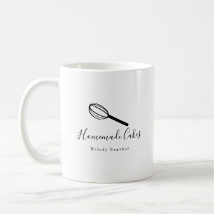 Bäckerei Selbstgebackene Kuchen Kekse Handgezeichn Kaffeetasse