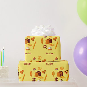 Bäckerei Themenbrot Gebäck und Süßigkeiten Geschenkpapier