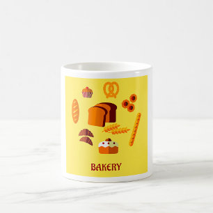 Bäckerei Themenbrot Gebäck und Süßigkeiten Kaffeetasse