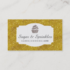Bäckerei-u. Catering-GoldGlitzer-Geschäfts-Karten Visitenkarte