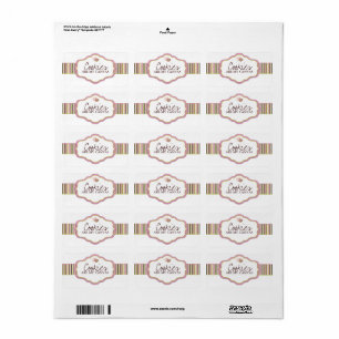 Bäckerei-verpackenaufkleber Adressaufkleber