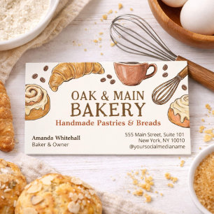 Bäckerei Visitenkarte Rustikale Artisan Bäckerei