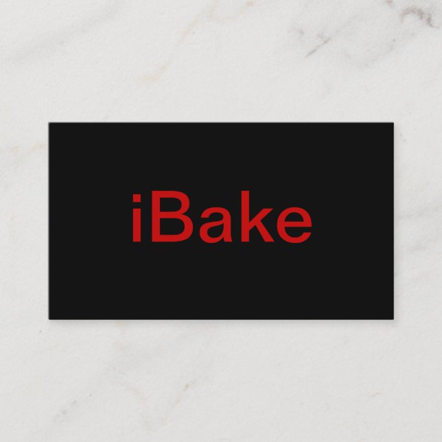 Bäckerei-Visitenkarte Visitenkarte (Vorderseite)