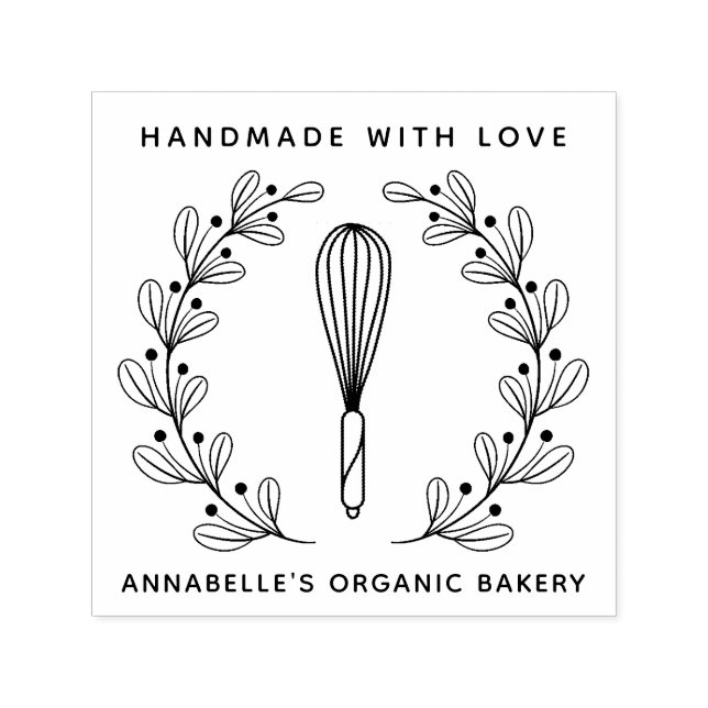 Bäckerei Whisky Wreath Permastempel (Design)