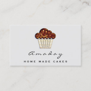  Bäckerei Zuhause Made Cake Logo Muffin Smile Ele Visitenkarte