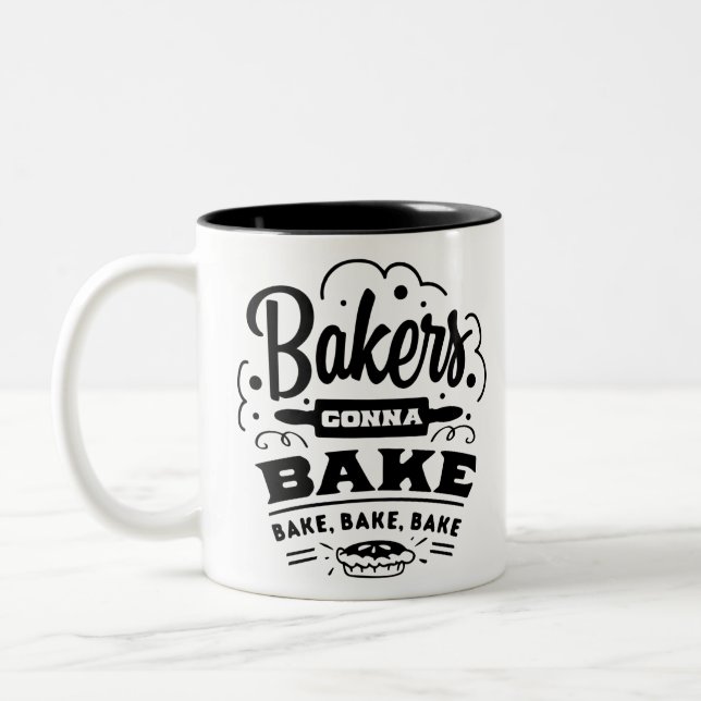 Bäckerei Zweifarbige Tasse (Links)