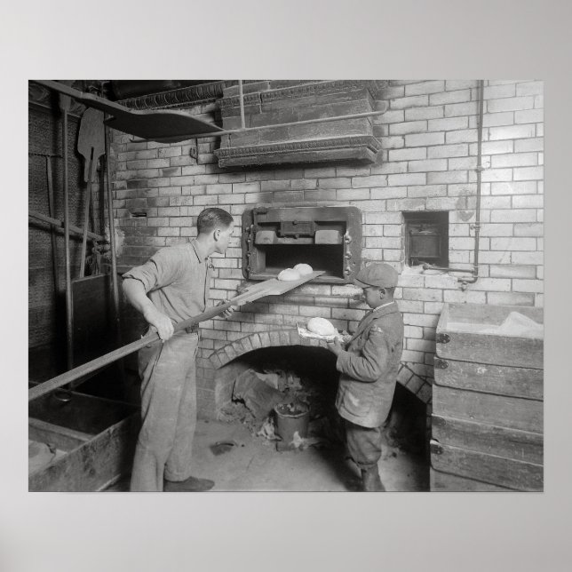 Bäckereien, 1917. Vintages Foto Poster (Vorne)