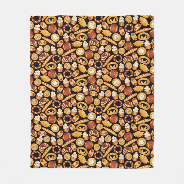 Bäckereiprodukte Fleecedecke (Vorderseite)