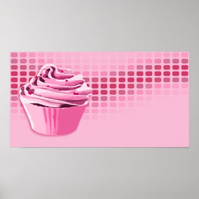 Bäckereischläger: Kuchen Poster (Vorne)
