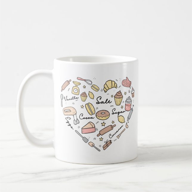 Bäckerherz Gewürzbäckerei Konditorei Koch Kaffeetasse (Links)