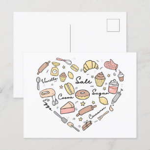 Bäckerherz Gewürzbäckerei Konditorei Koch Postkarte