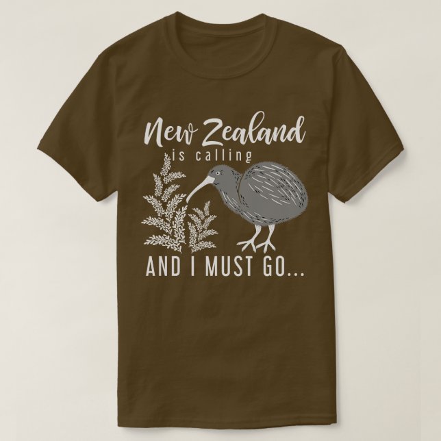 Backerpacker Kiwi Geschenk Neuseeland T-Shirt (Design vorne)