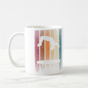 Backflip Trampolin Springen Springer Saltos Retro Kaffeetasse